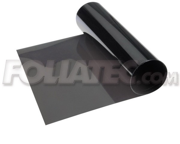 FOLIATEC Blendstreifen - Topstripe - Sonnenschutzstreifen - 15 x 152 cm - grauschwarz