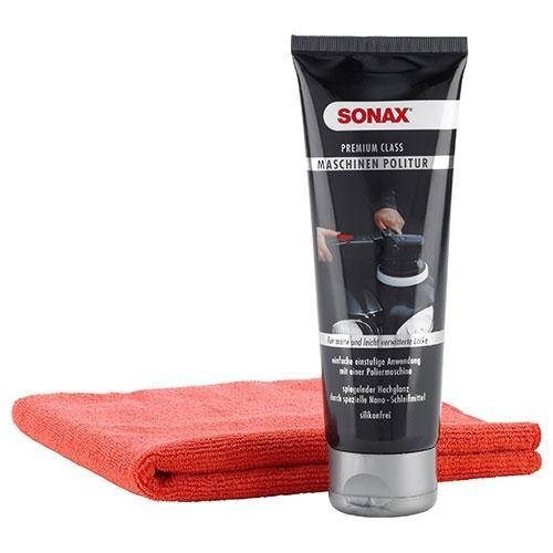 SONAX PremiumClass MaschinenPolitur 250ml + MicrofaserTuch