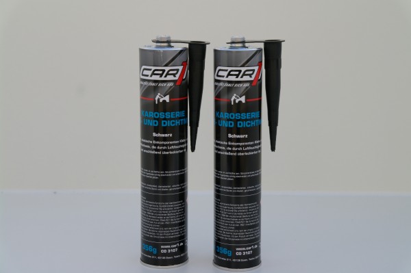 2x CAR1 CO 3107 Karosserie Klebe- & Dichtmasse 310ml - schwarz