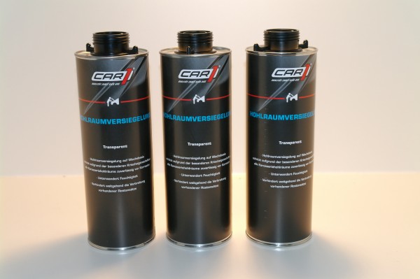 3x CAR1 CO 3611 Hohlraumversiegelung Wachsbasis 1L Pistolendose - transparent