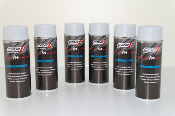 6x CAR1 CO 3603 Universal Grundierung 400ml Spray - grau