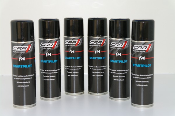 6x CAR1® 6x 250ml Startpilot Start Spray, Starthilfe CO 3605